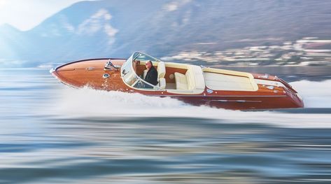 "I Bought My First Riva at 16". Now it's the Largest Collection in the World Riva Boot, Riva Aquarama, Riva Yachts, Wooden Speed Boats, Mahogany Boat, Riva Boat, Singer Porsche, Italy 2023, Sport Yacht