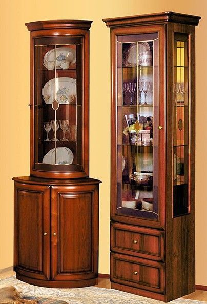 Corner Showcase Living Rooms, Wooden Showcase Design, Kitchen Glass Cabinets Display Ideas, Kitchen Glass Cabinets Display, Corner Showcase, Living Room Showcase, Kitchen Glass Cabinets, Wooden Showcase, Showcase Decoration