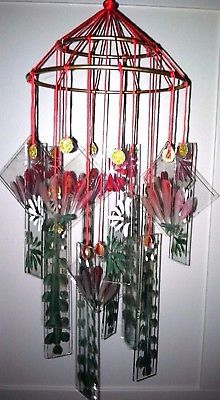 Japanese Chinese Glass Wind Chime windchimes Vintage style Glass Chimes, Glass Windchimes, Wind Chimes For Sale, Japanese Wind Chimes, Glass Wind Chimes, Diy Wind Chimes, Retro Era, Sea Glass Art, Butterfly Garden