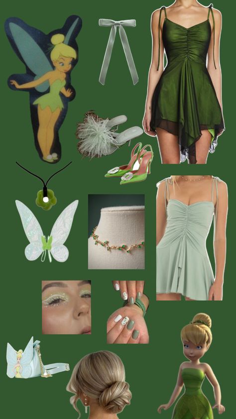 Tinkerbell Halloween Costume, Fun Halloween Outfits, Blonde Halloween Costumes, Tinkerbell Costume, Cute Group Halloween Costumes, Costume Inspo, Halloween Costumes Friends, Halloween Costume Outfits, Group Halloween Costumes