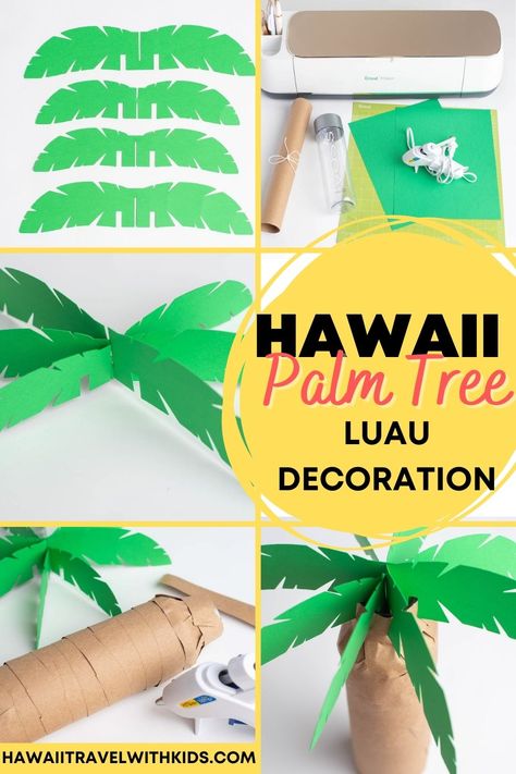 Hawaiian Day Ideas For School, Hawaii Diy Crafts, Hawaiian Office Party, Island Theme Table Decorations, Easy Diy Hawaiian Party Decorations, Cricut Party Decorations Centerpieces, Hawaii Theme Decorations, Hawaii Party Decorations Diy, Hawaii Party Decorations Ideas