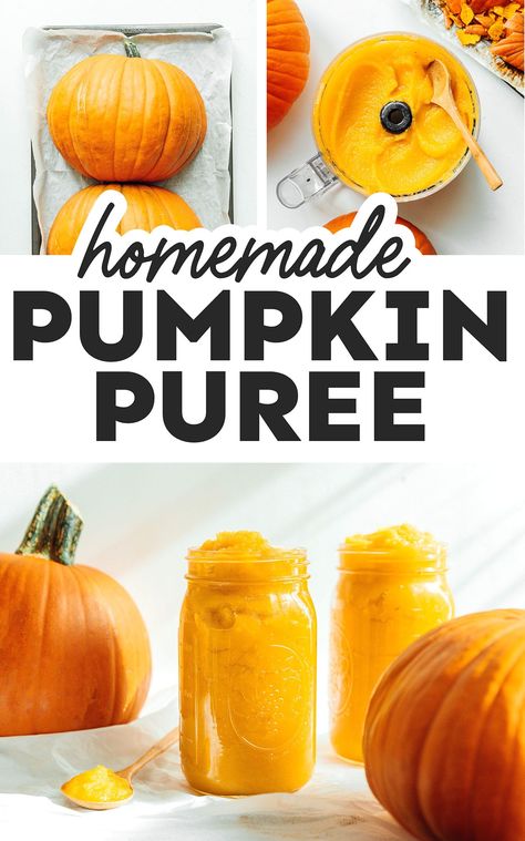 Make Pumpkin Puree, Autumn Cooking, Vegetarian Christmas Recipes, Gluten Free Pumpkin Recipes, Pumpkin Puree Recipes, Food Fall, Vegetarian Thanksgiving Recipes, Vegan Pumpkin Recipes, Pumpkin Seed Recipes