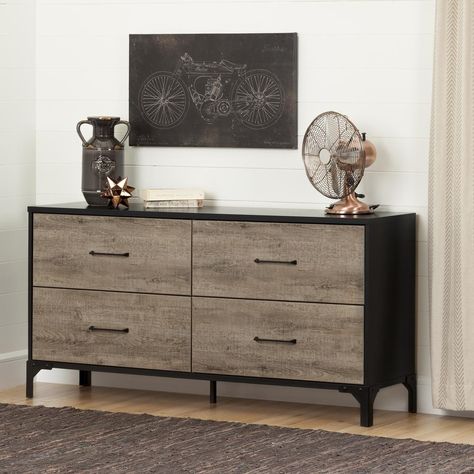 Ideas Decorar Habitacion, Dresser Valet, Boy Dresser, Dresser Wood, Black Dressers, Oak Dresser, Beautiful Dresser, Double Dresser, Weathered Oak