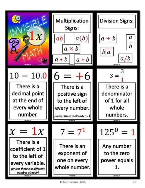 Invisible Math | teaching math in a virtual reality Invisible Math, Division Sign, Maths Games, Like Terms, Math Interactive Notebook, Fun Math Games, Math About Me, Math Notebooks, Studying Math