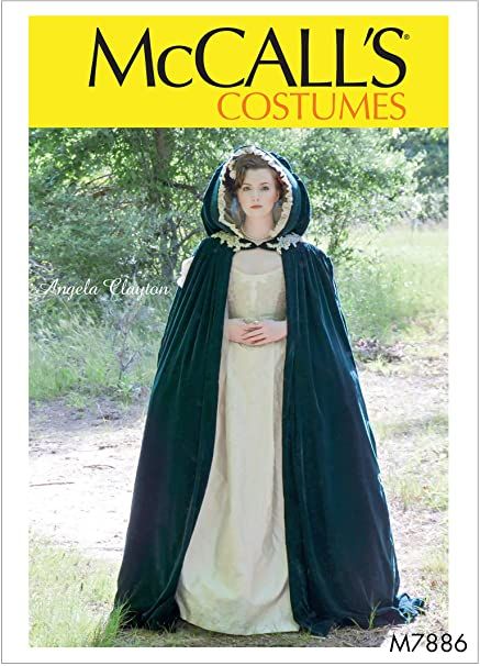 Amazon.com: McCall's Women's Lined Cape Costume Angela Clayton, Sizes 4-22 Sewing Pattern: Arts, Crafts & Sewing Hooded Cape Pattern, Angela Clayton, Cape With Hood, Costume Sewing, Scottish History, Cape Costume, Cape Pattern, Sewing Templates, Jane Austin