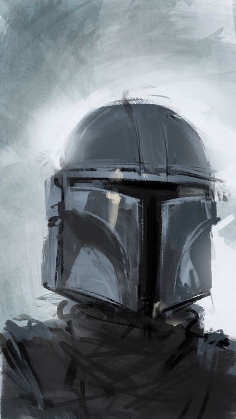 ArtStation - The Mandalorian procreate fanart sketch!, Huy Dinh Mandalorian Warrior, Star Wars Art Drawings, Star Wars Painting, Fanart Sketch, Mandalorian Armor, New Republic, Finger Paint, Cuadros Star Wars, Star Wars Drawings