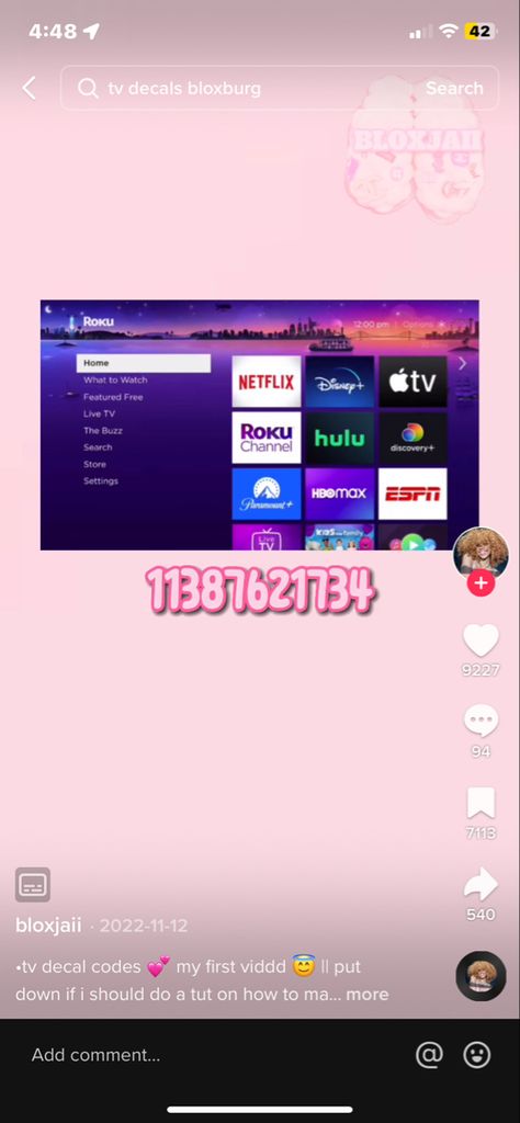 Club Roblox Image Id Codes Headboard, Bloxburg Picture Id Codes Tv, Roku Decal Bloxburg, Tv Code Bloxburg, Tv Decals Codes, Netflix Bloxburg Codes, Berry Ave Tv Codes, Berry Avenue Tv Codes, House Decal Codes Bloxburg