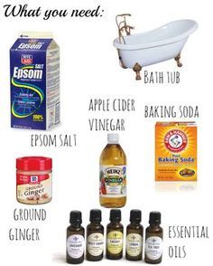 Apple Cider Vinegar Bath, Diy Apple Cider, Detox Bath Recipe, Baking Soda Bath, Bath Detox, Epsom Salt Bath, Baking Soda Vinegar, Bath Recipes, Detox Bath