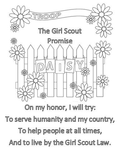 Some of my troop members are substituting humanity for "God" in the Girl Scout promise.  This coloring sheet is for them. Girl Scout Easter Activities, Girl Scout Promise Activities, Girl Scout Daisy Petals Activities, Girl Scout Promise Craft, Girl Scout Activity Ideas, Daisy Girl Scouts Activities, Girl Scout Daisy Petals, Daisy Activities, Girl Scout Daisy Activities