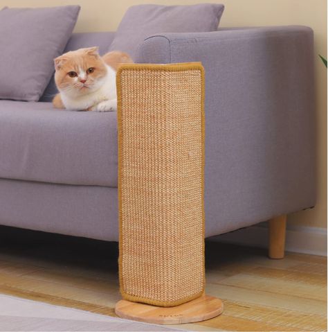 PRICES MAY VARY. 【CORNER SCRATCHING POST】The modern looking cat scratcher that protects the corner of your sofa or couch or other furnitures. Furthermore, save your space. 【DIMENSIONS】Ø 11.8“(Base) x 24.5”(H), high enough to have your cats scratch and stretch their claws, feet, and bodies. This releases "feel-good" hormones that help keep your cat healthy. 【EASY ASSEMBLY】Please refer to the image on this product detail page if you do not receive the assembly instructions. It takes you only about Cats Scratching Furniture, Aesthetic Cat Scratcher, Cat Scratching Post Aesthetic, Cat Toys Aesthetic, Cat Scratcher Wall, Wall Sofa, Scratcher Cat, Cat Scratching Furniture, Corner Furniture