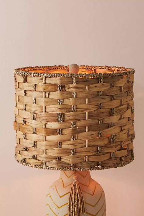 Woven Water Hyacinth Lamp Shade | Anthropologie Anthropologie Home, Diy Lamp Shade, Water Hyacinth, Outdoor Sconces, Unique Lamps, Diy Lamp, Unique Lighting, Lamp Shades, Decor Lighting