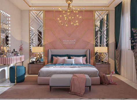 Master Bedrooms Decor Indian, Rose Gold Bed, Indian Bedroom Decor, Modern Bedroom Interior, Modern Luxury Bedroom, Bedroom Decor For Teen Girls, Bedroom Wall Designs, Luxury Bedroom Master, Bedroom Decor Design