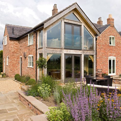 Permitted development – what you can build without planning permission, from lofts to garden offices Oak Framed Extensions, Bungalow Extensions, Cottage Extension, Oak Frame House, Oak Framed Buildings, Room Extensions, Glass Extension, House Extension Design, Rustic Home Design