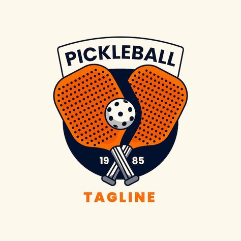 Pickleball Logo Design, Pickleball Design, Free Logo Templates, Pickleball Court, Pickleball, Logo Templates, Vector Free, ? Logo, Design