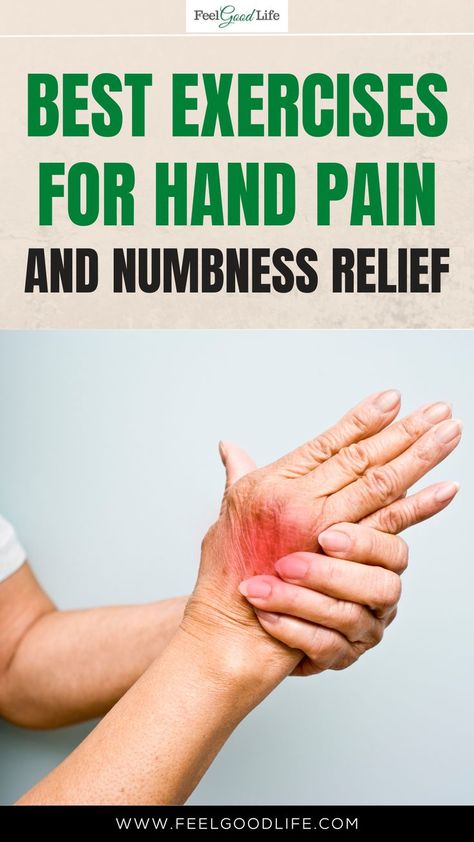 Exercises For Numb Fingers, Sore Hands Relief, Arthritic Hand Pain Relief, Numb Hands Home Remedies, Hand Numbness And Tingling, Hand Exercises For Arthritic Hands, Hand Exercises For Women, Numbness In Fingers, Thumb Pain Relief