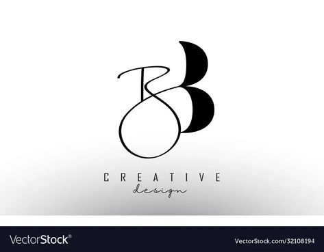 Logo With 3 Letters, Bb Logo Design Letter, Letter B Logo Design Ideas, B Design Letter, A B Logo Design, Bb Logo Design Ideas, Shoes Logo Design Ideas Creative, B Logo Design Fonts, 3 Letter Logo Design