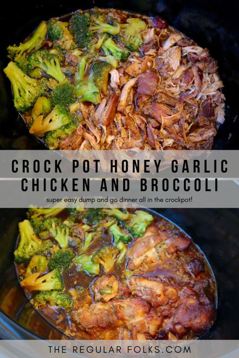 If you have been following my 75 Medium weekly progress updates, you might have seen me mention this Crock Pot Honey Garlic Chicken and Broccoli a couple Honey Garlic Chicken And Broccoli, Healthy Crock Pot Meals, Garlic Chicken And Broccoli, Crock Pot Honey Garlic Chicken, Healthy Crock Pot, Crock Pot Meals, Crockpot Soup, Chicken Crockpot Recipes Easy, Easy Crockpot Dinners