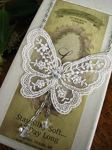 Lace butterfly bookmark Lace Butterfly, Lace Crafts, Crochet Butterfly, Pearl And Lace, Linens And Lace, Irish Lace, Rose Lace, Romantic Lace, Needle Lace