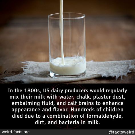 Embalming Fluid, Mind Blowing Facts, Weird Stories, Mind Blowing, Mind Blown, Chalk, Dairy, Fun Facts, Milk