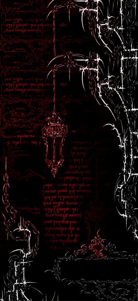 Gothic Vintage Aesthetic Wallpaper, Vampire Gothic Wallpaper, Detailed Wallpaper Phone, Trad Goth Wallpaper Iphone, Gothic Fantasy Wallpaper, Red Emo Wallpaper Aesthetic, Lock Screen Wallpaper Red Aesthetic, Red Alt Wallpapers, Gothic Pictures Aesthetic