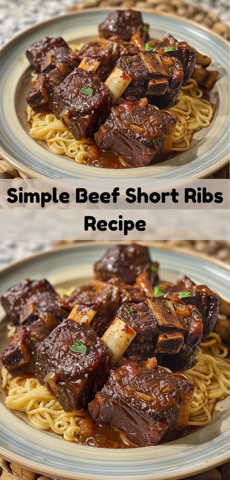 Craving something different from ground beef recipes? Our Simple Beef Short Ribs Recipe is a must-try. Enjoy these tender beef ribs, a perfect choice for easy crockpot beef rib recipes. Beef Rib Recipes, Beef Short Rib Recipes Oven, Beef Short Ribs Oven, Beef Ribs Crockpot, Short Rib Recipes Crockpot, Short Rib Recipes Oven, Ribs Recipe Oven, Beef Short Ribs Recipe, Cooking Short Ribs