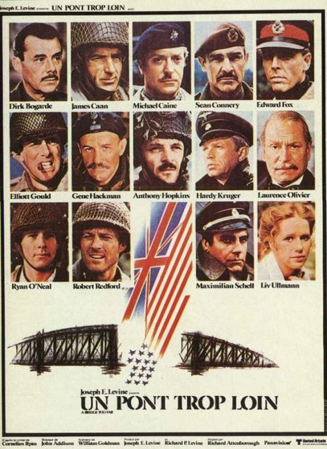 A Bridge Too Far. A Bridge Too Far, French Movie Posters, Richard Attenborough, Ryan O'neal, Saving Private Ryan, French Movies, Film World, Bad Moms, Anthony Hopkins