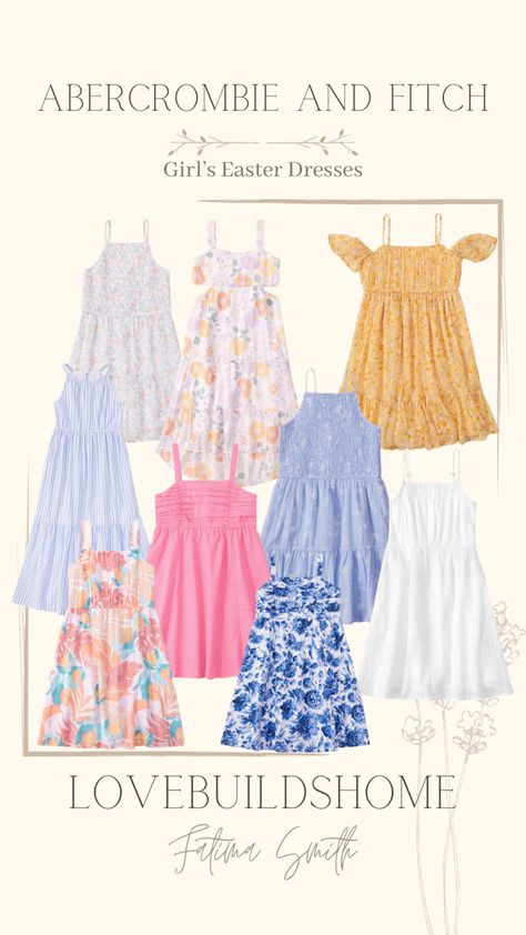 Kids Clothing Girls, Easter Dresses, Girls Easter Dresses, 12th Birthday, Easter Outfit, Easter Dress, Abercrombie Kids, Kids Outfits Girls, Abercrombie And Fitch