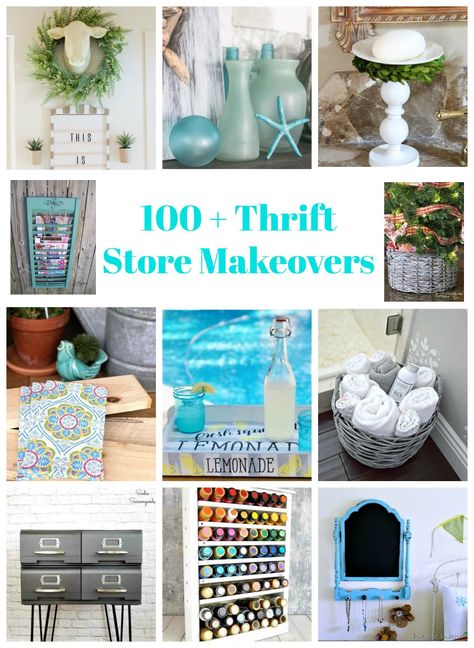 Thrift Store Upcycle Decor, Diy Thrift Store Crafts, Thrift Store Upcycle, Thrift Store Makeover, Thrift Store Diy, Thrift Store Decor, Thrift Store Furniture, Thrift Store Crafts, Repurposed Items