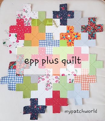 Epp Plus Quilt, English Paper Piecing Quilts Free Pattern, Epp Christmas, English Paper Piecing Templates, English Paper Piecing Projects, English Paper Piecing Patterns Free, Paper Piecing Tutorial, Plus Quilt, Paper Pieced Quilt Patterns