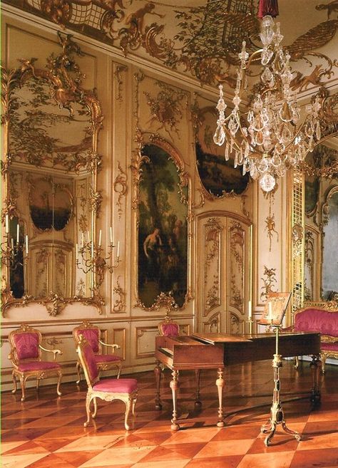 Floor Rococo Interior, Princess Stuff, Frederick The Great, House Pictures, Palace Interior, Chateau Versailles, Castles Interior, Summer Palace, Rococo Style