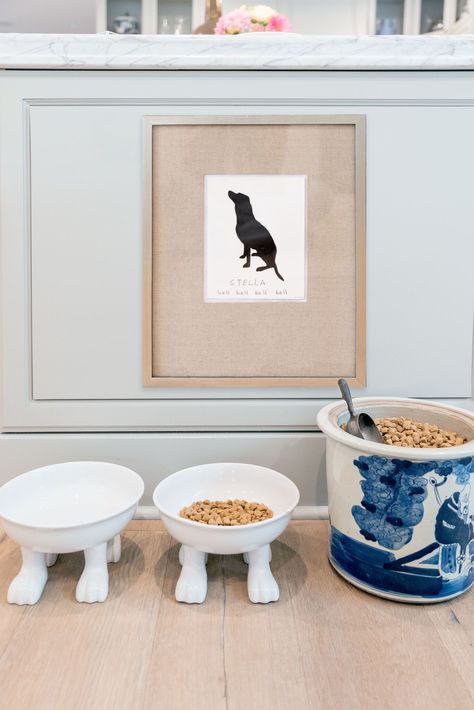 Gray Malin's Kitchen Reveal | Gray Malin Room For Pets, Dog Room Decor, Getting A Dog, Dog Food Container, Creative Room, Ceramic Dog Bowl, Gray Malin, Farmhouse Side Table, Picture Frame Decor