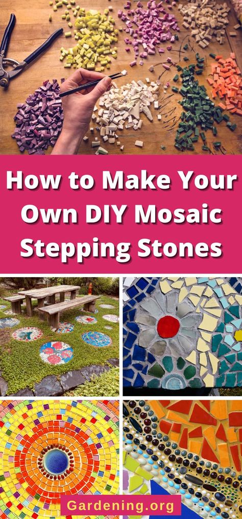 Patio Ideas Stone, Diy Mosaic Garden, Garden Stepping Stones Diy, Stone Wallpapers, Stone Patio Ideas, Art Meaning, Mosaic Stones, Easy Mosaic, Bracelets Stone