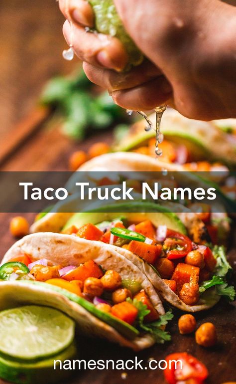 Fusion Tacos, Tacos Menu, Taco Food Truck, Starting A Food Truck, Tacos Mexicanos, Taco Restaurant, Tacos Dorados, Authentic Mexican Recipes, Truck Names