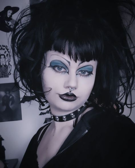 🪦🖤💙🖤🪦 Heres my blue eyed makeup look, here you can actually see the colour on my eyes 🤭🖤 Only 1 day left until whitby #goth #gothic #gothaesthetic #halloween #spooky #witchyvibes #gothgirl #tradgothgirl #tradgoth #tradgothfashion #tattooedgoth #gothinfluencer #gothvibes #gothstyle #gothmakeuplook #gothmodel #gothmakeup #causalgoth #vampiregoth #gothvampire Blue Eyed Makeup, Blue Goth Makeup, Trad Goth Fashion, Goth Makeup Looks, Dark Gothic Fashion, Types Of Goth, 1 Day Left, Light Blue Eyes, Goth Model