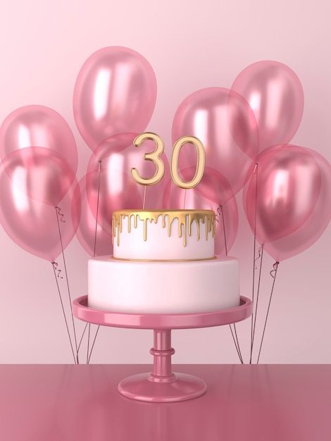 Premium Photo | 30th birthday celebration with pink balloons 30th Birthday Wallpaper, 30th Birthday Pink Theme, Pink 30th Birthday, 30th Birthday Celebration, Birthday Wallpaper, Happy 30th Birthday, Pink Balloons, Pink Themes, Pink Birthday