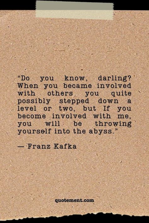 Let’s see what thoughts lie behind these genius Franz Kafka quotes! Franz Kafka Quotes, Kafka Quotes, Franz Kafka, Rumi Quotes, Thought Process, Literary Quotes, True Words, Quote Aesthetic, Love Quotes