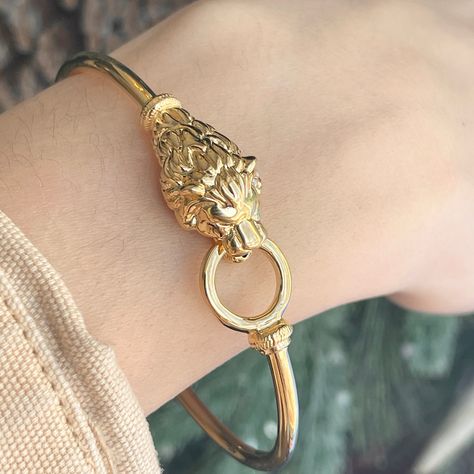 Gold Thumb Rings, Evil Eye Hand, 3d Lion, Classic Jewelry Pieces, Lion Cat, Saint Jewelry, Stacked Bangles, Cuff Detail, Thumb Rings