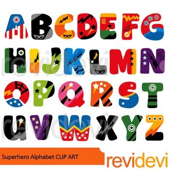 Superhero Alphabet, Superhero Letters, Superhero Clipart, Fourth Of July Crafts For Kids, Cardboard Letters, Superhero Classroom, Superhero Names, Alfabet Letters, Learning Abc