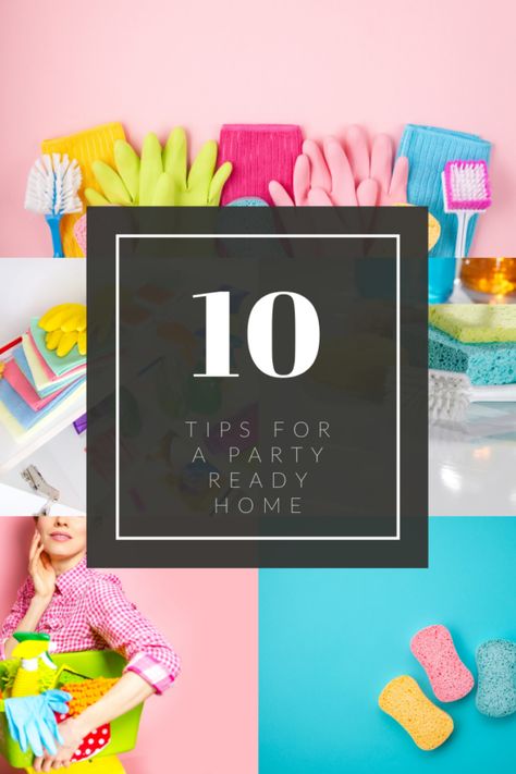 Keep your house clean and ready for a party at anytime, how to clean your house for a party, party cleaning prep, #cleaninghouse #howtocleanyourhouse Party Planning List, Party Stations, Open House Parties, Cleaning Schedules, Happy Homemaking, Keep Your House Clean, Clean Your House, Party Checklist, Domestic Bliss