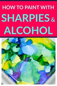 Sharpies And Alcohol, Sharpie Alcohol, Sharpie Crafts, Creeper Minecraft, Painted Tiles, Alcohol Ink Crafts, Ink Crafts, Wine Bottle Diy Crafts, Sharpie Art