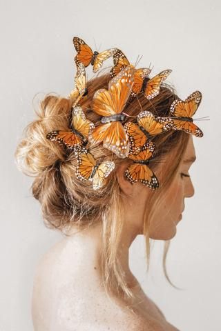 Fairy Updo, Ethereal Fairy, Mermaid Crown, Fairy Hair, Comb Set, Fairy Aesthetic, 얼짱 소녀, Butterfly Hair Clip, Butterfly Fairy