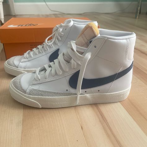 Women’s Nike W Blazer Mid 77’ Size 6.5 Never Been Worn. Brand New! Nike Blazers, Nike Blazer Mid 77, Nike Brand, Blazer Mid, Nike Blazer, Nike White, Shoes Nike, White Nikes, Nike Shoes