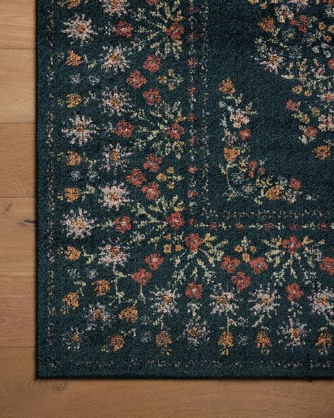 Rifle Paper Co. x Loloi Laurel LAU-02 Floral / Botanical Area Rugs | Rugs Direct Rug Direct, Navy Rug, Navy Area Rug, Dream House Decor, Nebraska Furniture Mart, Traditional Rugs, First Home, My Dream Home, Rug Design