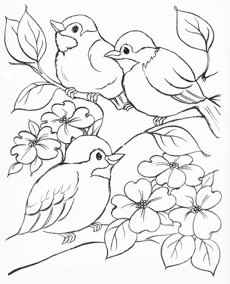 Seni Pastel, Siluete Umane, صفحات التلوين, Bird Coloring Pages, Spring Birds, 흑백 그림, Lukisan Cat Air, Flower Coloring Pages, Art Licensing