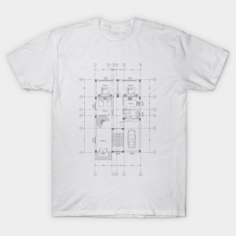 Architecture T Shirt Design, Architecture Tshirt Design, Plan Design Architecture, House Floor Plan Design, Shop Architecture, College Architecture, Shirt Sketch, Architecture Company, Architecture Logo