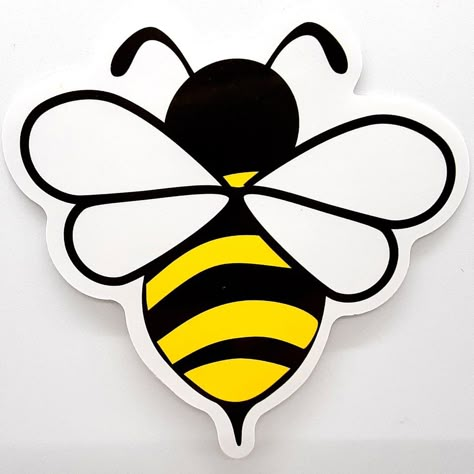 This Listing Is For 1 Beethemed Stickers 2.75in X 2.75in Vinyl Water Proof Sun Proof Glossy Make A Bundle For Any 10 Stickers In My Closet, Your Pick! 10 For $15 Vsco Stickers For Hydroflask Water Bottles Laptops Skateboards Bumper Stickers Animals Bee Bees Honeybee Bee Happy Honey Printable Bee Template, Projector Images, Cheetah Print Sunglasses, Honey Bee Sticker, Cheetah Print Hair, Bee Hive Craft, Stickers Animals, Navy Flip Flops, Balloon Bouquet Diy