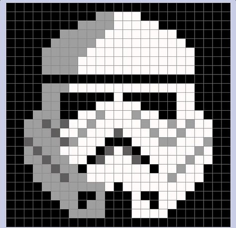 Ravelry: Tina2013's Star Wars Stormtrooper Pixel Blanket Pixel Blanket, Star Wars Blanket, Star Wars Quilt, Pixel Quilting, Crochet Blanket Diy, Star Wars Crochet, Star Wars Diy, Pixel Crochet, Star Wars Stormtrooper