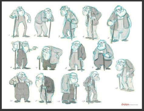 Grumpy old man thumbnail concepts by chewgag on DeviantArt Old Man Cartoon Character Design, Oldman Character Design, Old Man Animation, Old Character Design, Old Man Drawing, Man Drawing, Character Design Cartoon, 동화 삽화, Man Sketch