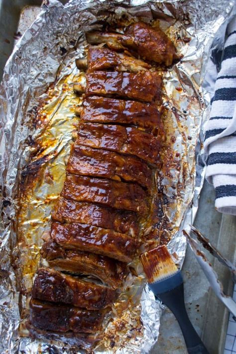 Baby Back Ribs in Oven Oven Baked Baby Back Ribs Recipes, Backed Ribs, Cooking Ribs In The Oven, Oven Baby Back Ribs, Baby Back Ribs In Oven, Oven Baked Baby Back Ribs, Babyback Ribs In Oven, Back Ribs In Oven, Pork Baby Back Ribs