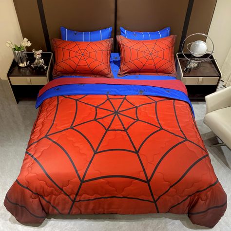 PRICES MAY VARY. ❤7PC COMFORTER MATERIAL- The Superheroes comforter sets have premium microfiber fabric which is breathable, lightweight and comfortable.The size comforter inner fills microfiber ❤7PC Kids Comforter Set - 1 Full comforter 80 inch x 90 inch + 2 standard pillowcases 20 inch x 26 inch - 1 full size fitted sheet 54 inch x 75 inch - 1 full size flat sheet 80 inch x 96 inch -2 standard pillowcase 20 inch x 26 inch. ❤DESIGN- Cartoon Kids design Superheroes style Comforter Set, You can d